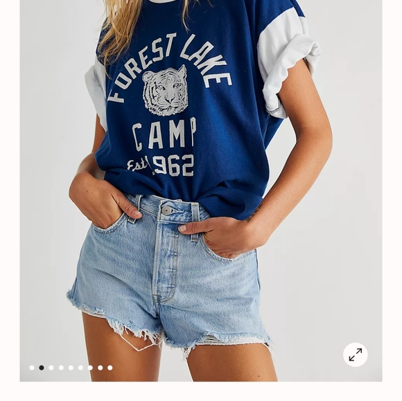 NWOT Levi's High Rise Denim Shorts - Picture 4 of 5